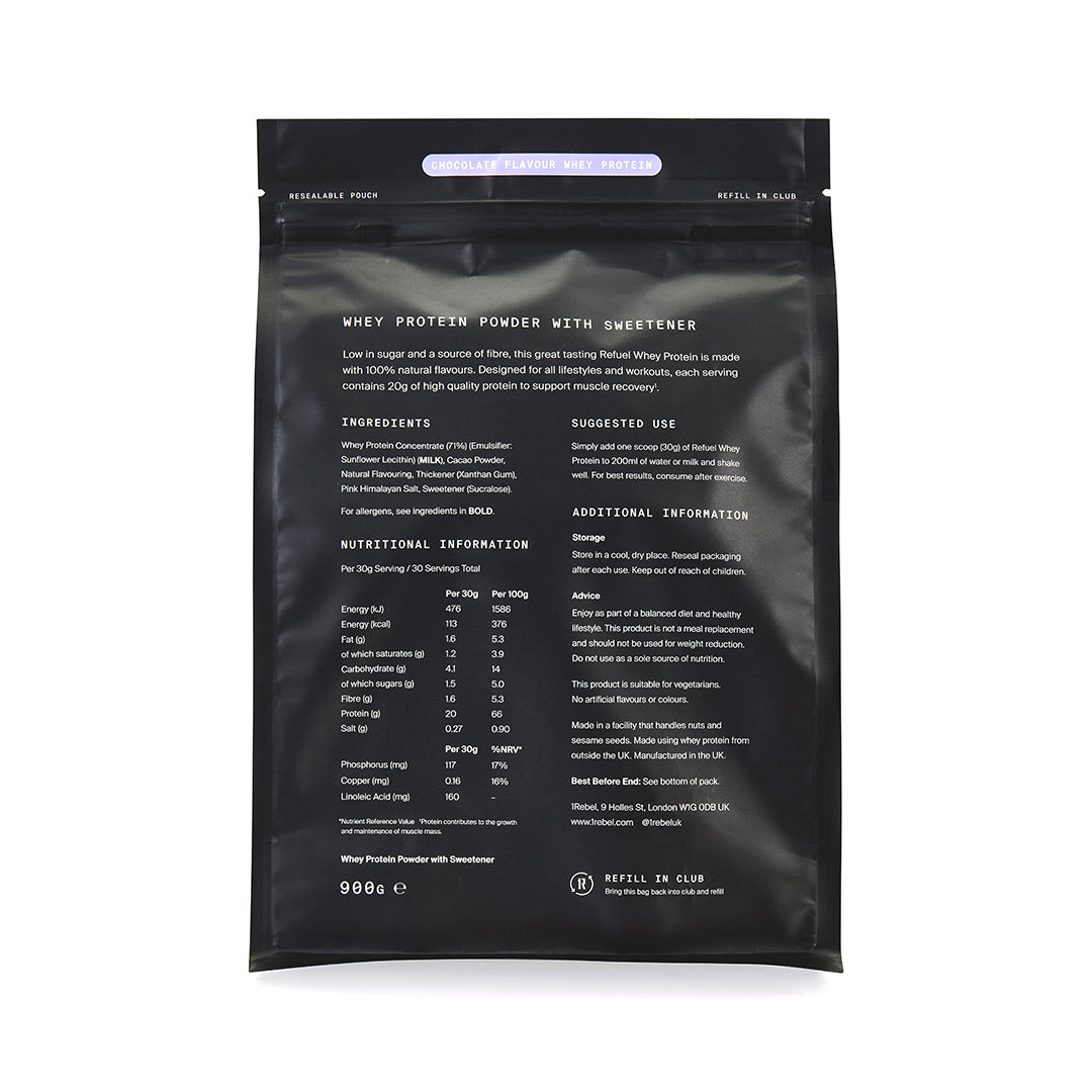 1Rebel Refuel - Chocolate Whey 900g