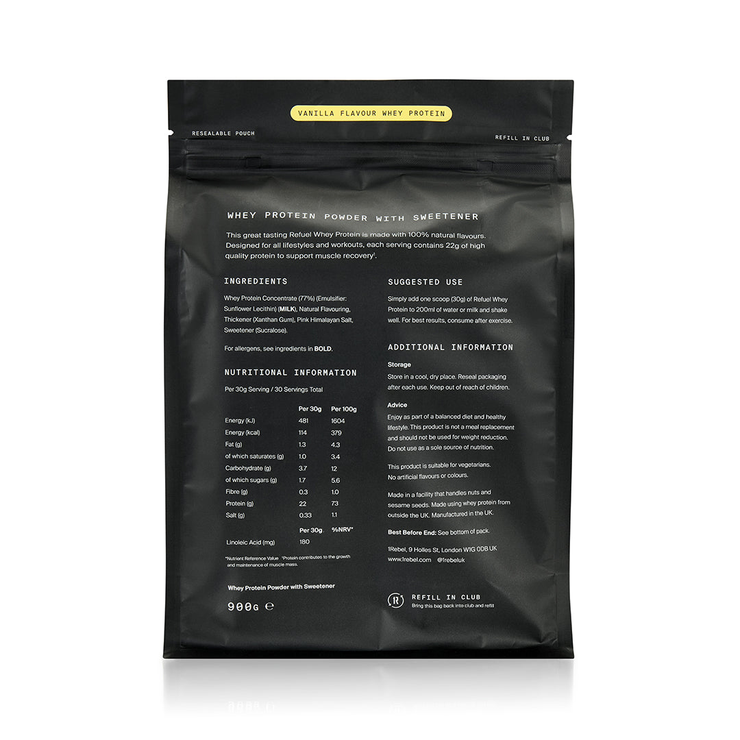 1Rebel Refuel - Vanilla Whey 900g