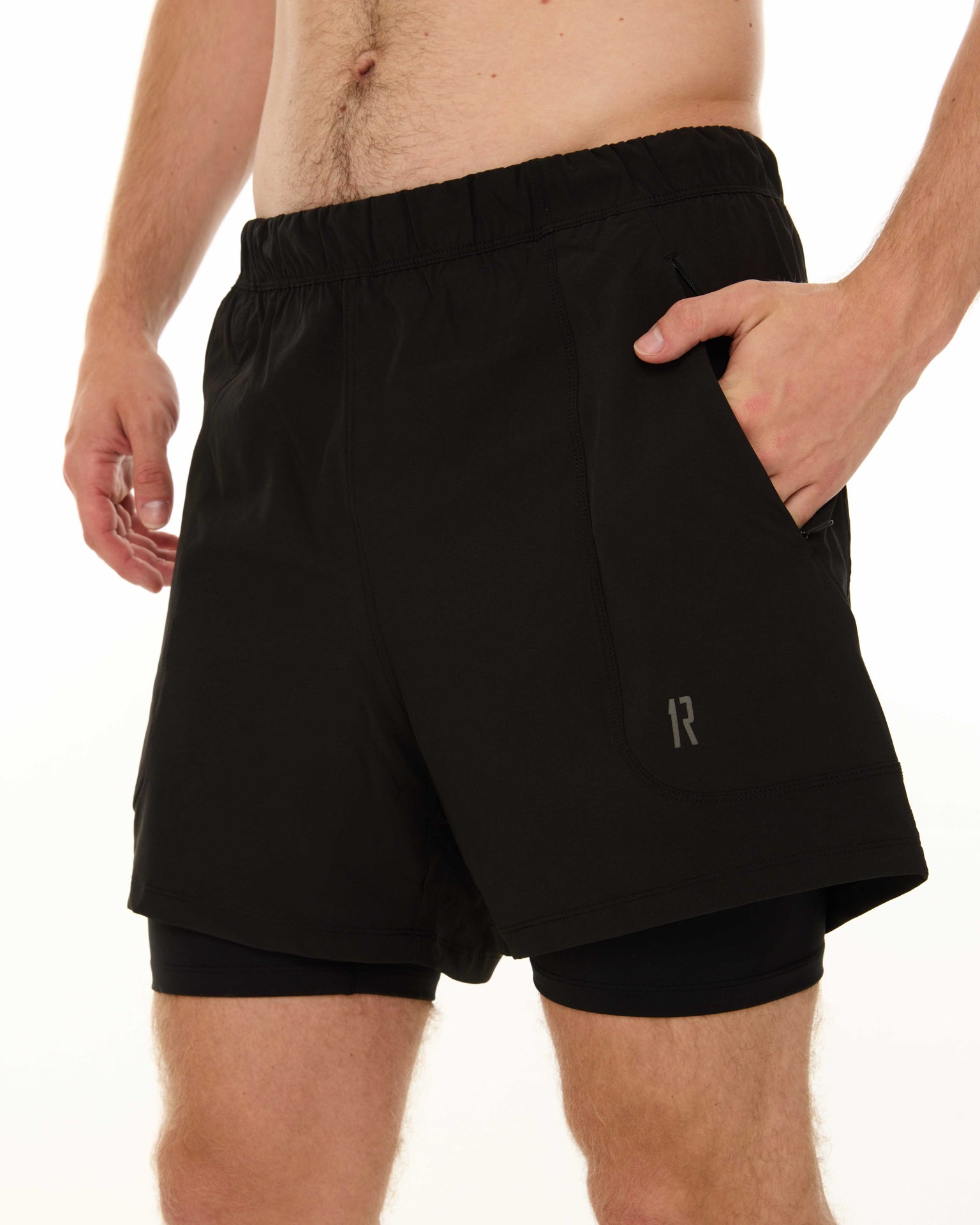 1R TECH PRO STRETCH WOVEN DOUBLE LAYER SHORT